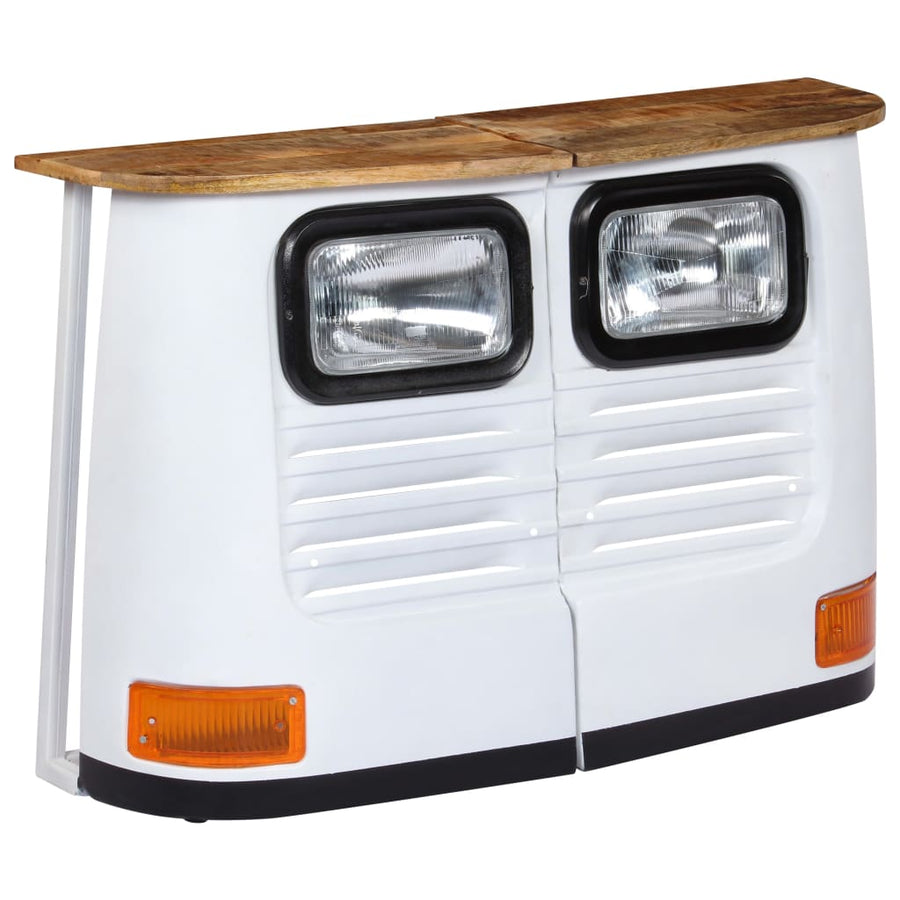 Dressoir Vrachtwagen Massief Mangohout Wit