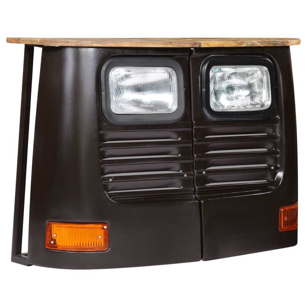 Dressoir Vrachtwagen Massief Mangohout Donkergrijs 1