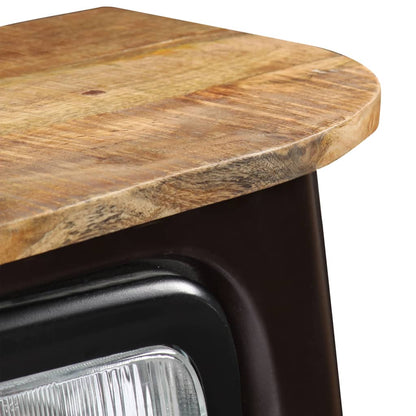 Dressoir Vrachtwagen Massief Mangohout Donkergrijs 1