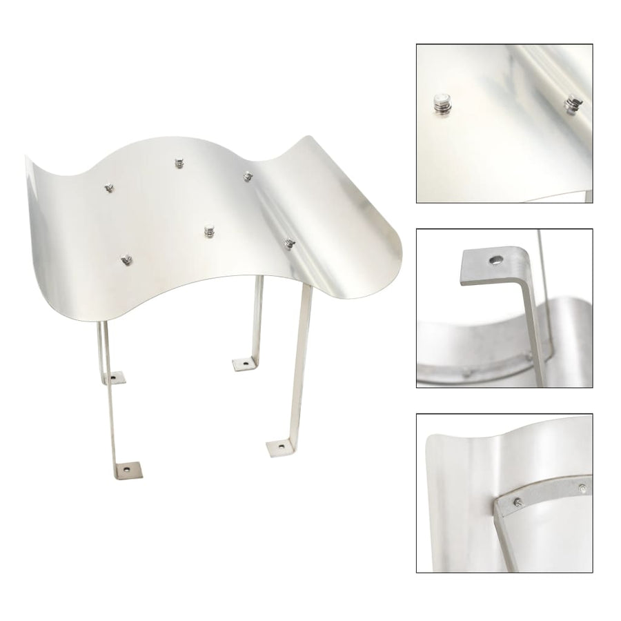 Schoorsteenkap Roestvrij Staal Zilverkleurig 70 x 70 x 37 cm