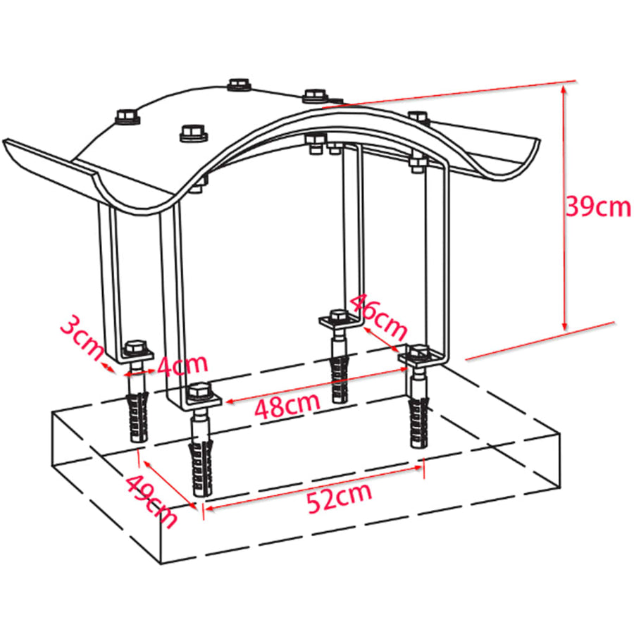 Schoorsteenkap Roestvrij Staal 80 x 80 x 39 cm