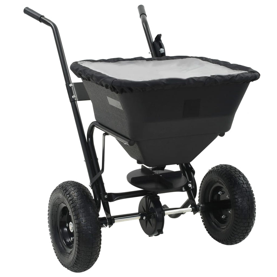 Strooiwagen duwmodel 45 L 106x73x76 cm PVC en staal