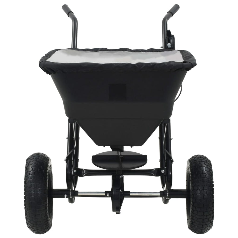 Strooiwagen duwmodel 45 L 106x73x76 cm PVC en staal