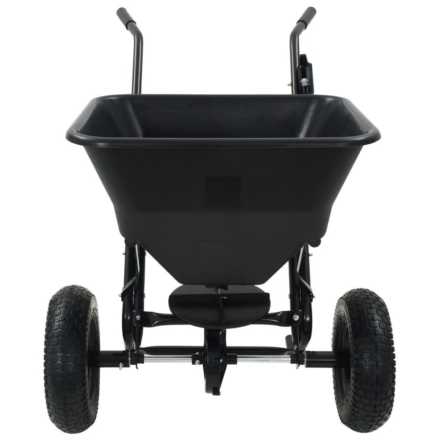 Strooiwagen duwmodel 45 L 106x73x76 cm PVC en staal