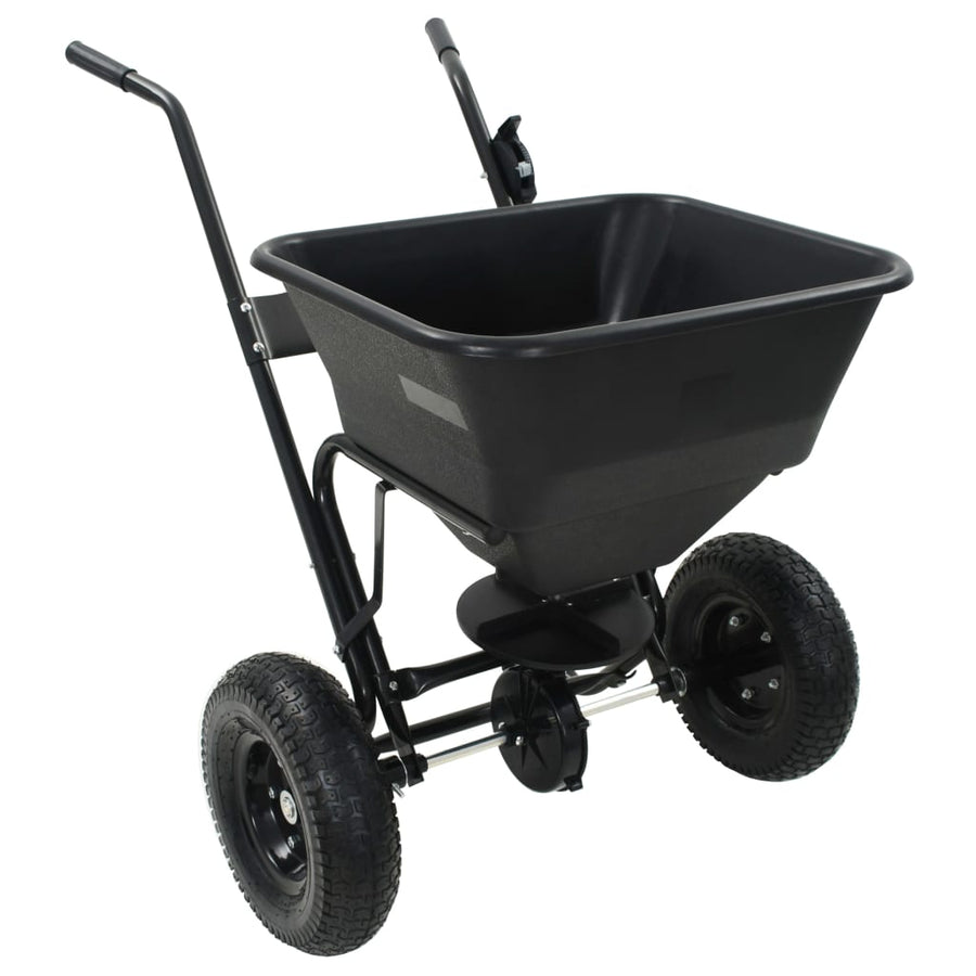 Strooiwagen duwmodel 45 L 106x73x76 cm PVC en staal