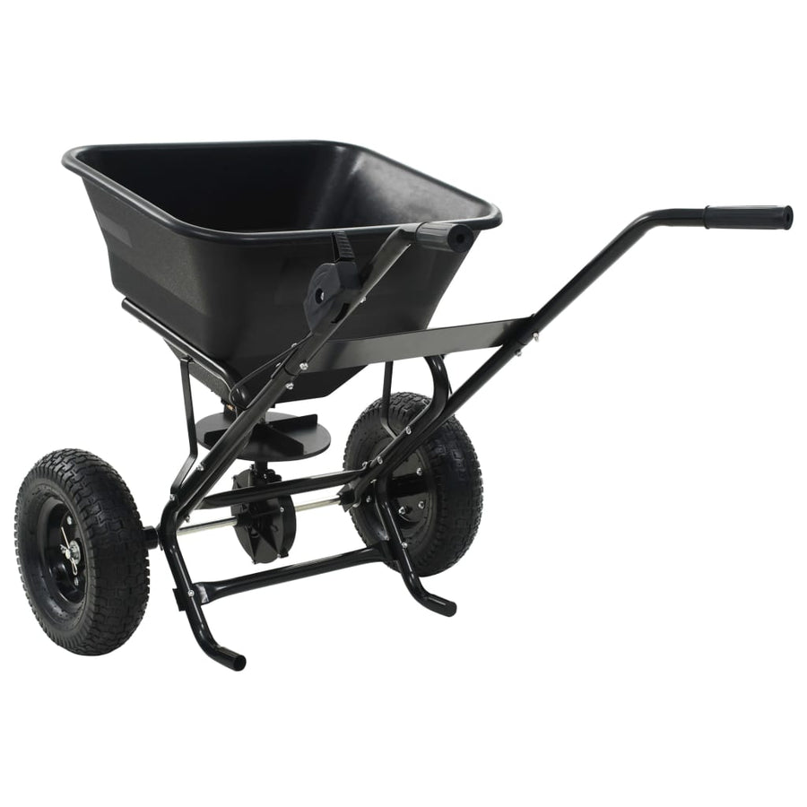 Strooiwagen duwmodel 45 L 106x73x76 cm PVC en staal