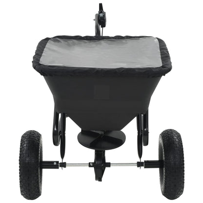 Strooiwagen sleepmodel 45 L 125x74x79 cm PVC en staal