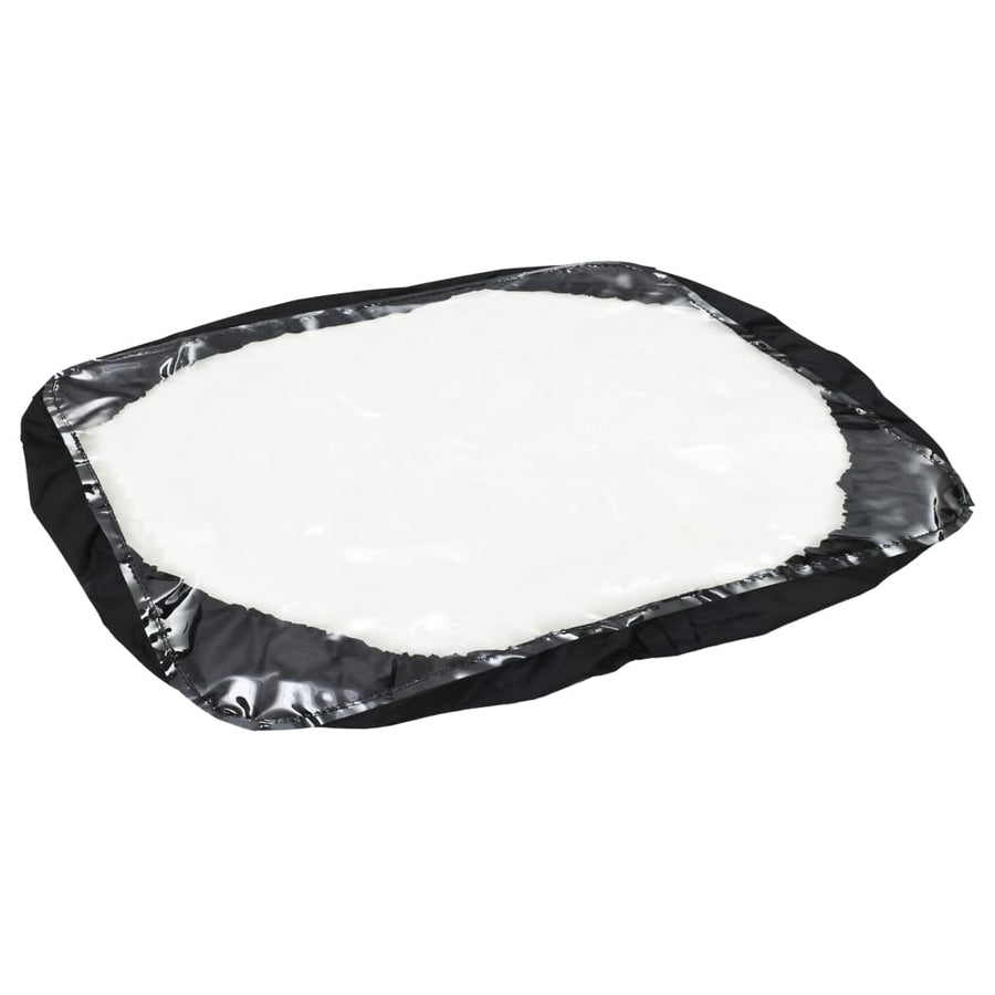 Strooiwagen sleepmodel 45 L 125x74x79 cm PVC en staal