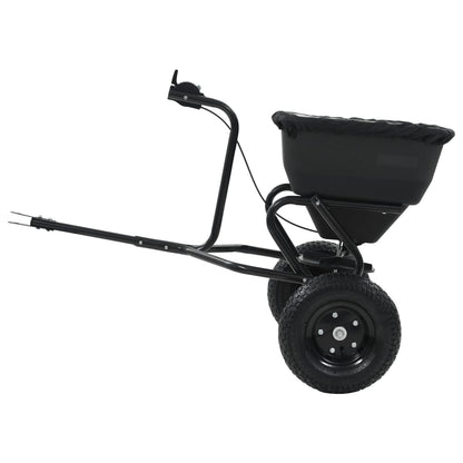 Strooiwagen sleepmodel 45 L 125x74x79 cm PVC en staal