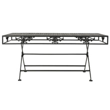 Salontafel Vintage Stijl Inklapbaar 100X50X45 Cm Metaal Zwart