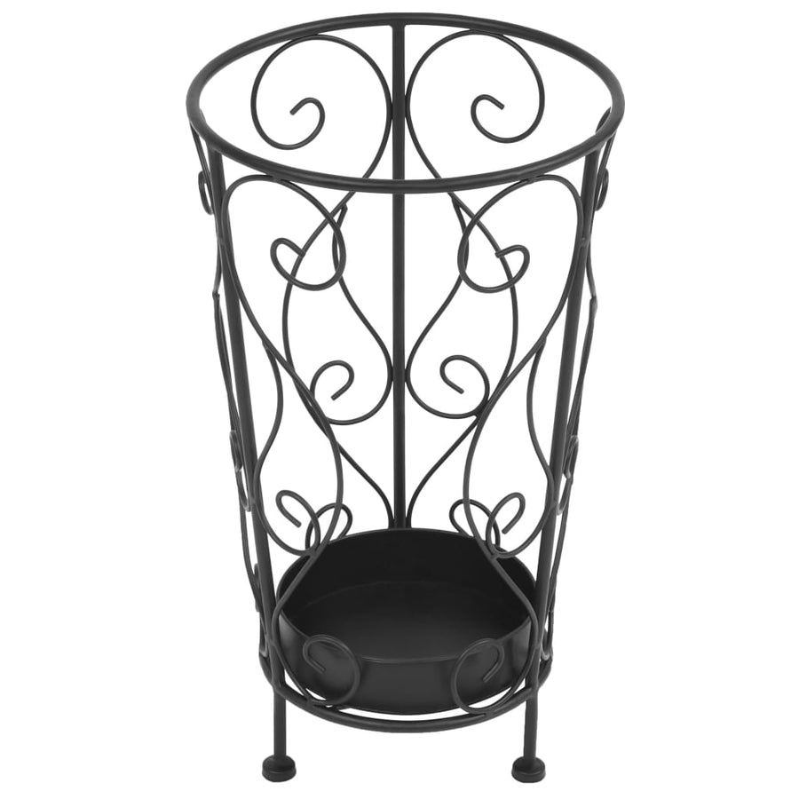 Parapluhouder Vintage Stijl 26X46 Cm Metaal Zwart
