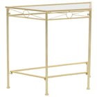 Side table in vintage style 87x34x73 cm metal gold