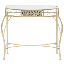 Bijzettafel Franse Stijl 82X39X76 Cm Metaal Kleurig Goud