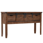 Wandtafel 131x35,5x75 cm massief vurenhout