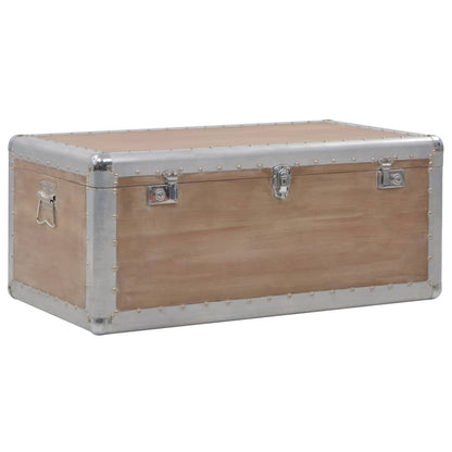 Opbergkist 91X52X40 Cm Massief Vurenhout Bruin