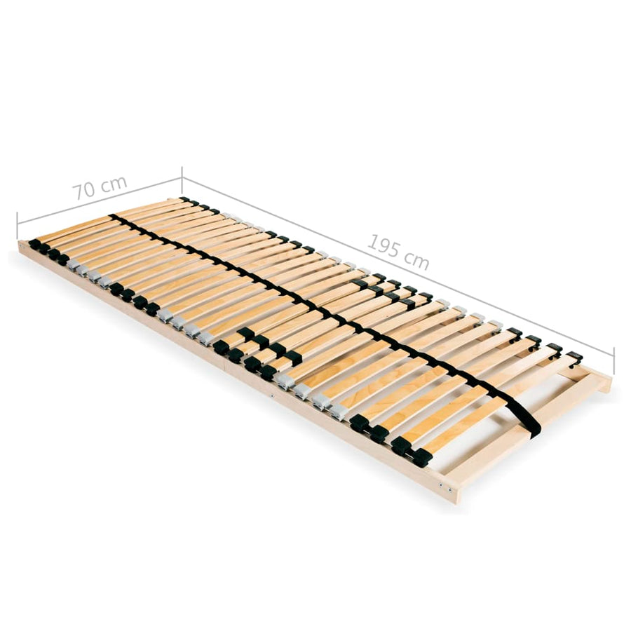 Lattenbodem met 28 latten 7 zones 70x200 cm 70 x 200 cm Nee