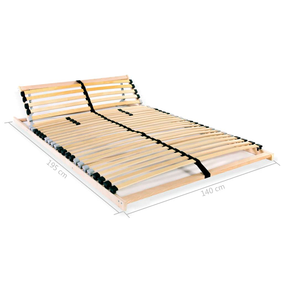 Lattenbodem Met 28 Latten 7 Zones 140 x 200 cm Verstelbaar hoofdeinde (handmatig)