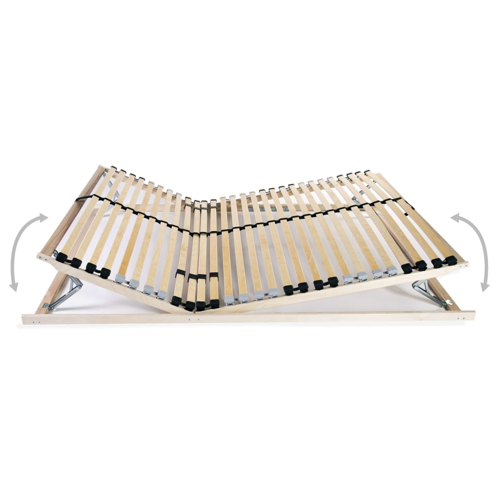 Lattenbodem Met 28 Latten 7 Zones 120 x 200 cm Hoofd- en voeteneinde (handmatig)