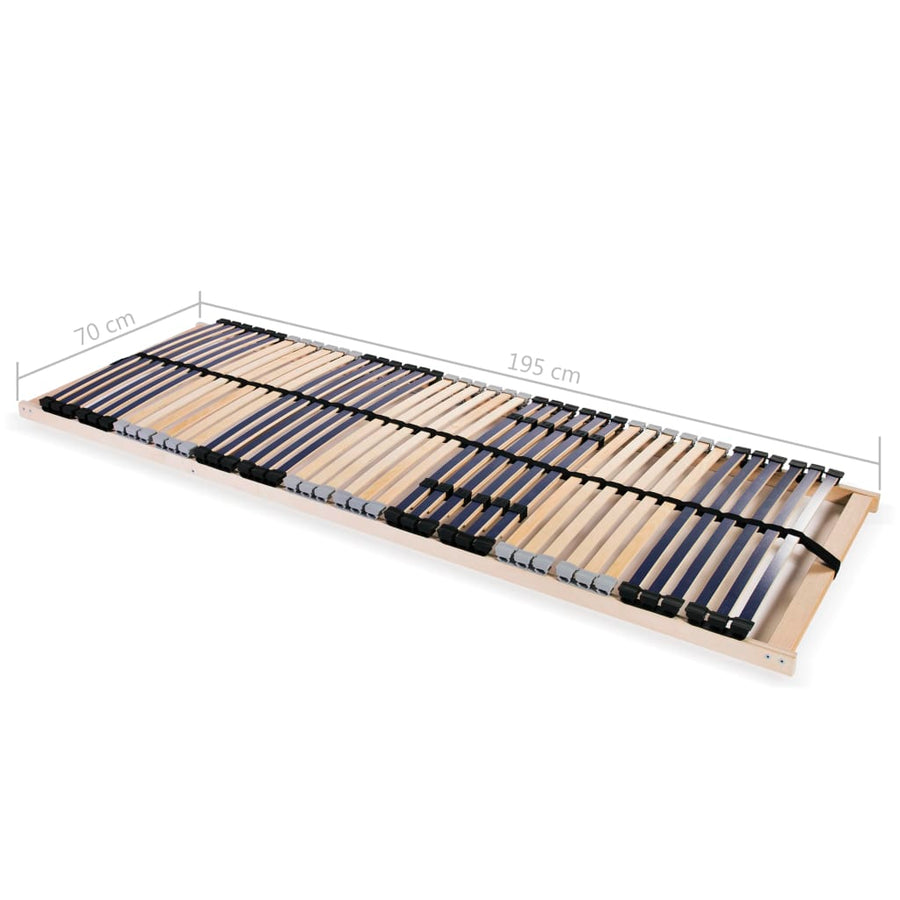 Lattenbodem Met 42 Latten 7 Zones 70 x 200 cm Vast