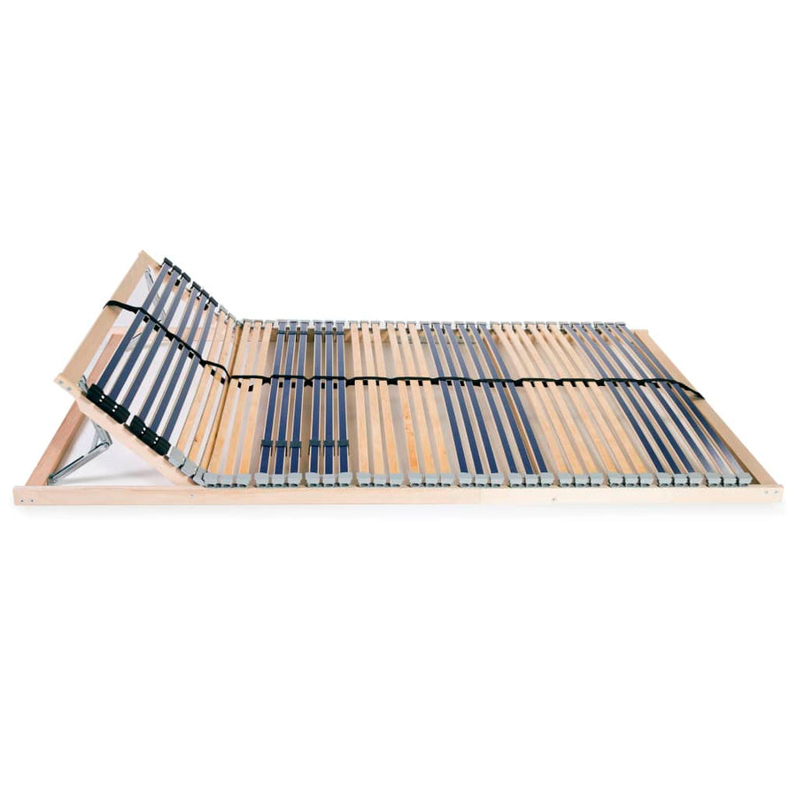 Lattenbodem Met 42 Latten 7 Zones 120 x 200 cm Verstelbaar hoofdeinde (handmatig)