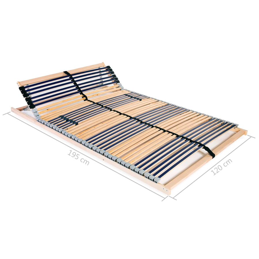 Lattenbodem Met 42 Latten 7 Zones 120 x 200 cm Verstelbaar hoofdeinde (handmatig)