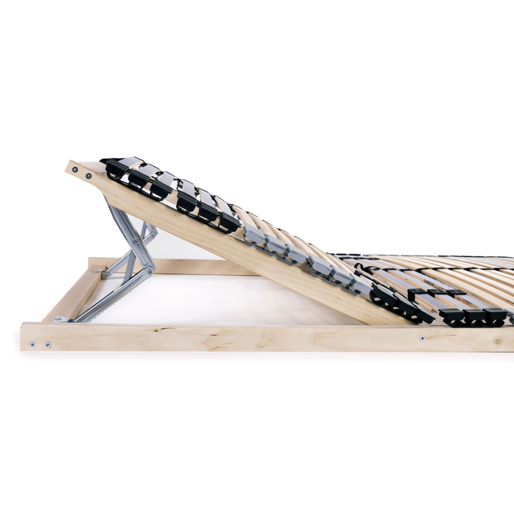 Lattenbodem Met 42 Latten 7 Zones 140 x 200 cm Verstelbaar hoofdeinde (handmatig)