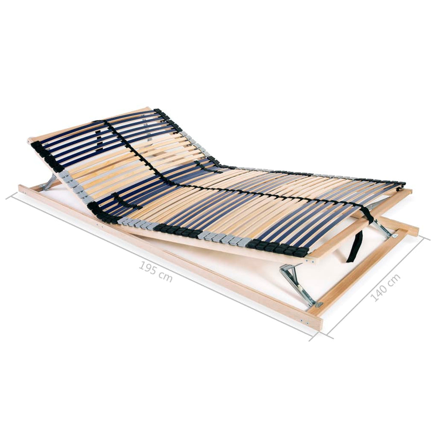 Lattenbodem Met 42 Latten 7 Zones 140 x 200 cm Hoofd- en voeteneinde (handmatig)