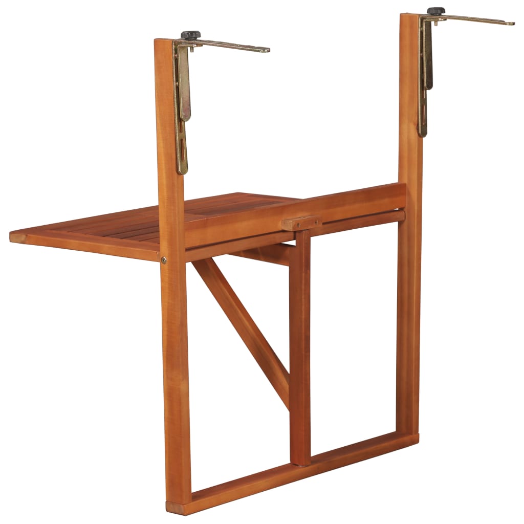 Balkontafel Hangend 64,5X44X80 Cm Massief Acaciahout