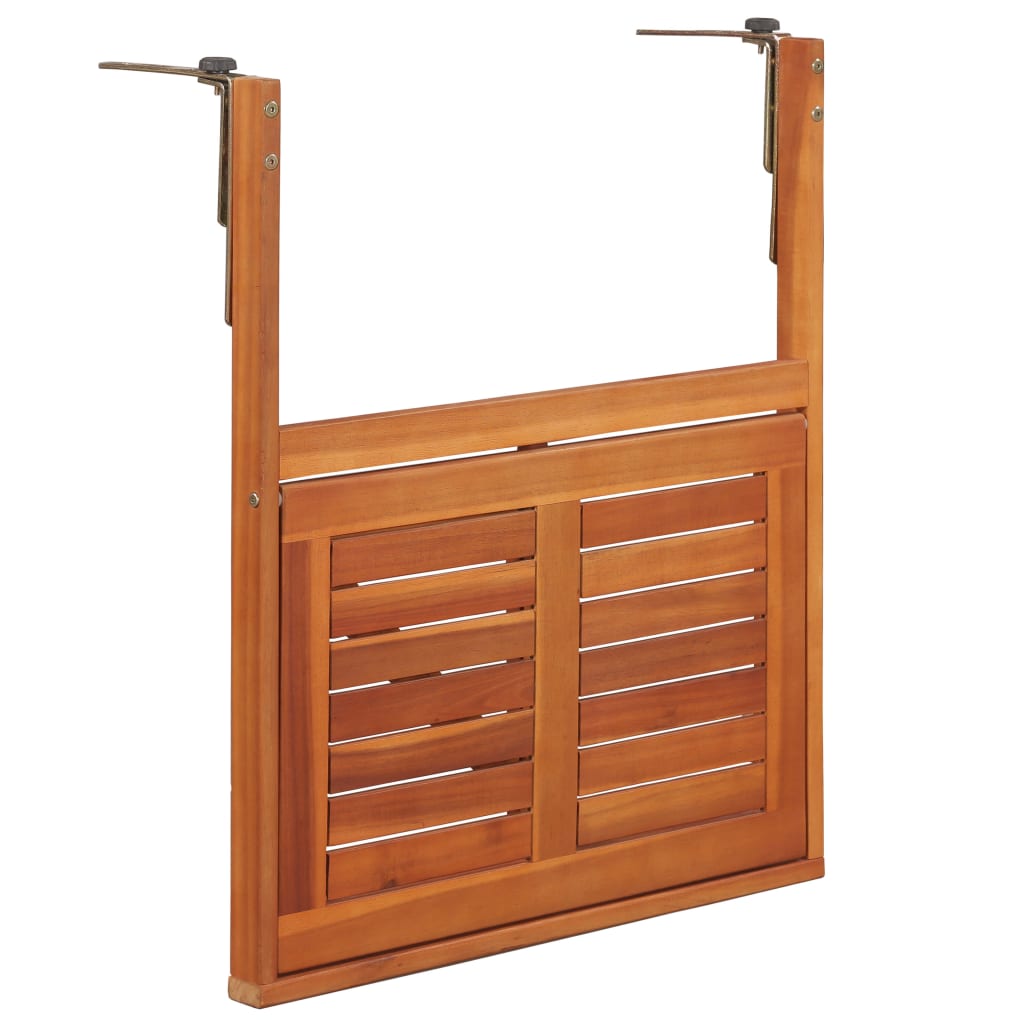 Balkontafel Hangend 64,5X44X80 Cm Massief Acaciahout