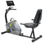 Ligfiets hometrainer magnetisch 8 weerstanden grijs geel