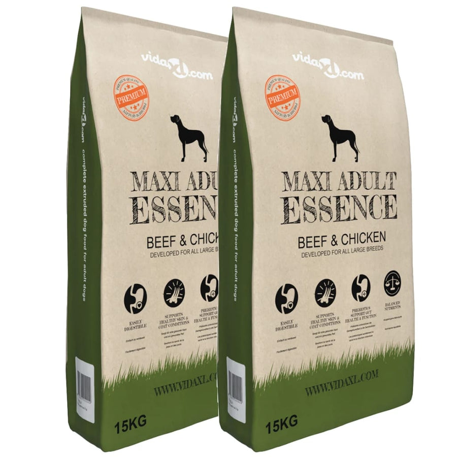 Premium hondenvoer Maxi Adult Essence Beef & Chicken 30 kg 2 st 30 kg Rundvlees en kip