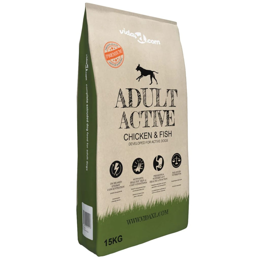 Premium Hondenvoer Droog Adult Active Chicken & Fish 30Kg 2 St 30 kg