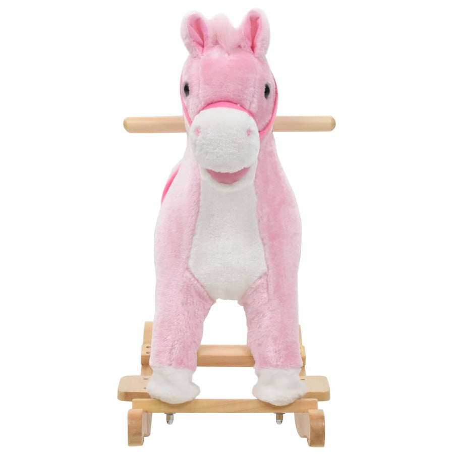Hobbeldier 65X32X58 Cm Pluche Roze Paard