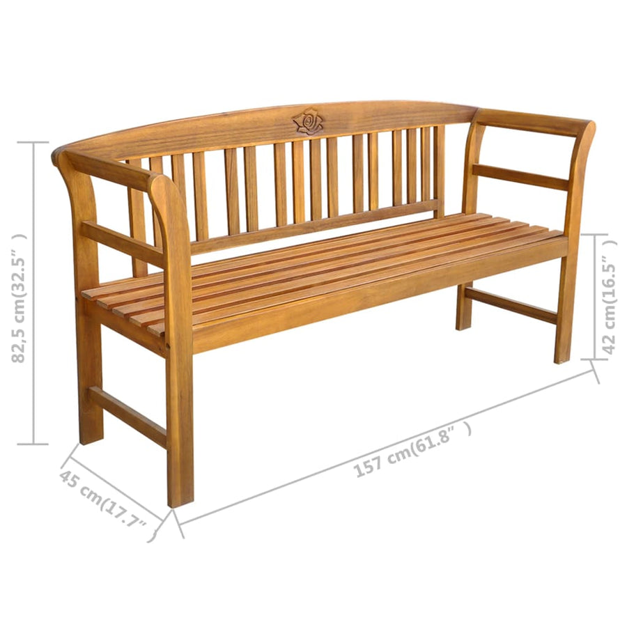 Tuinbank Massief Acaciahout 157 cm