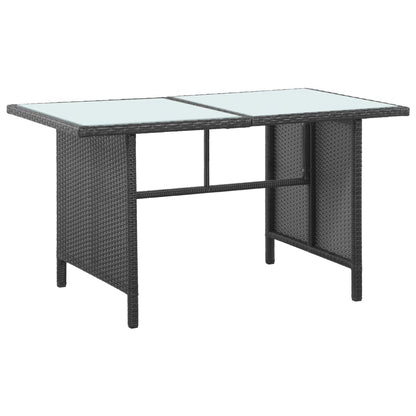 5-Delige Loungeset Met Kussens Poly Rattan 1 Zwart