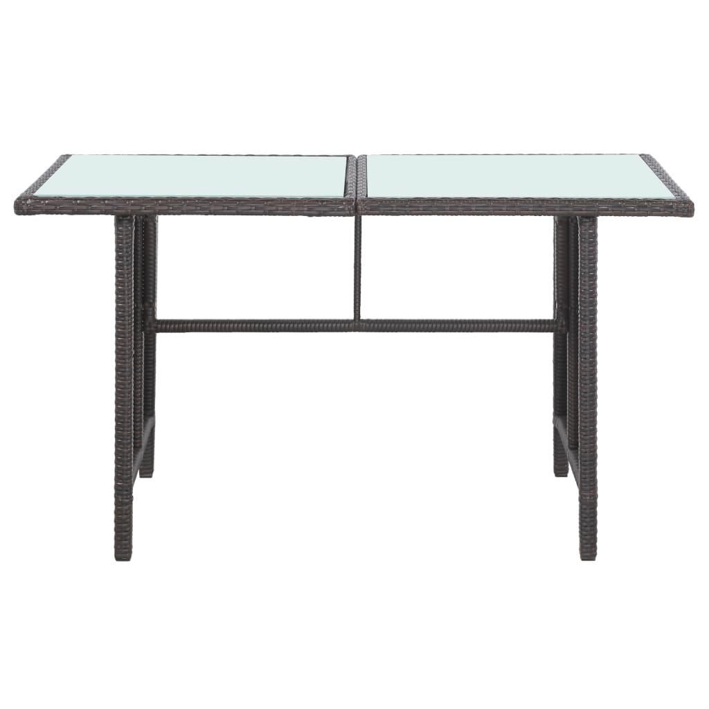 -Delige Loungeset Met Kussens Poly Rattan 5 Bruin