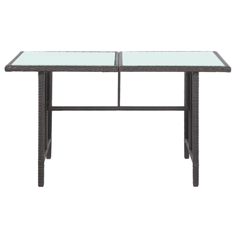 -Delige Loungeset Met Kussens Poly Rattan 5 Bruin