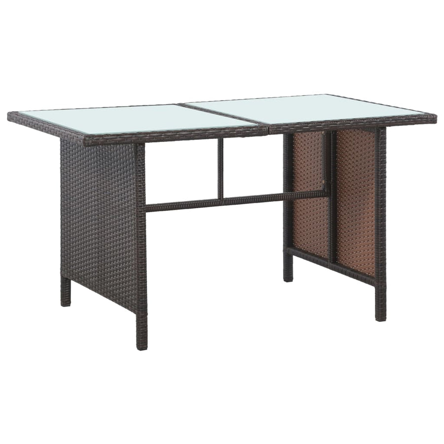 -Delige Loungeset Met Kussens Poly Rattan 5 Bruin