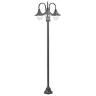 Post light garden E27 220 cm aluminum bronze 3-piece