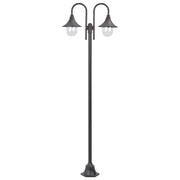 Paalverlichting tuin 220 cm aluminium brons E27