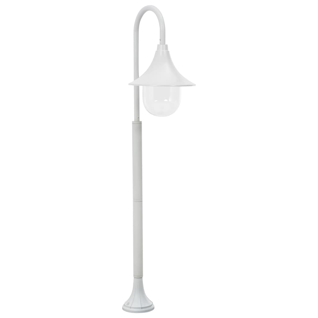 Paalverlichting Tuin E27 20 Cm Aluminium Wit