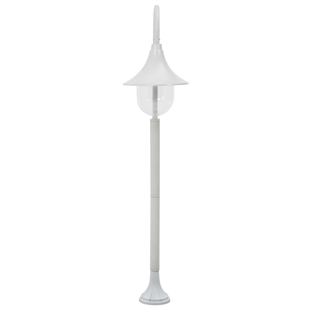 Paalverlichting Tuin E27 20 Cm Aluminium Wit