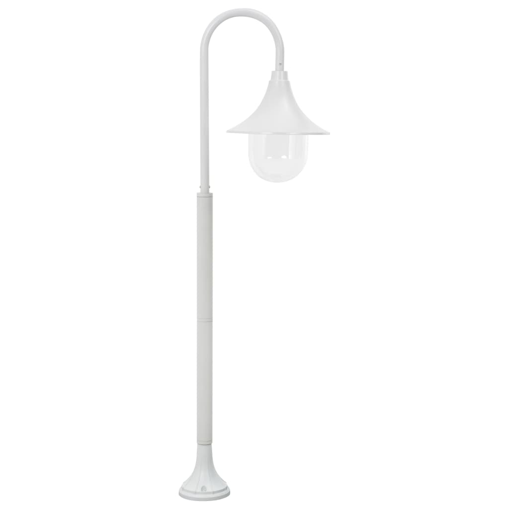 Paalverlichting Tuin E27 20 Cm Aluminium Wit