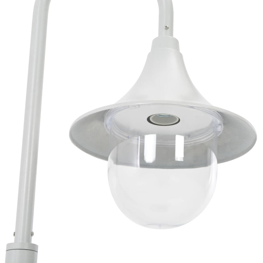 Paalverlichting Tuin E27 20 Cm Aluminium Wit