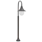 Post garden lighting E27 120 cm aluminum bronze