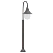 Post garden lighting E27 120 cm aluminum bronze