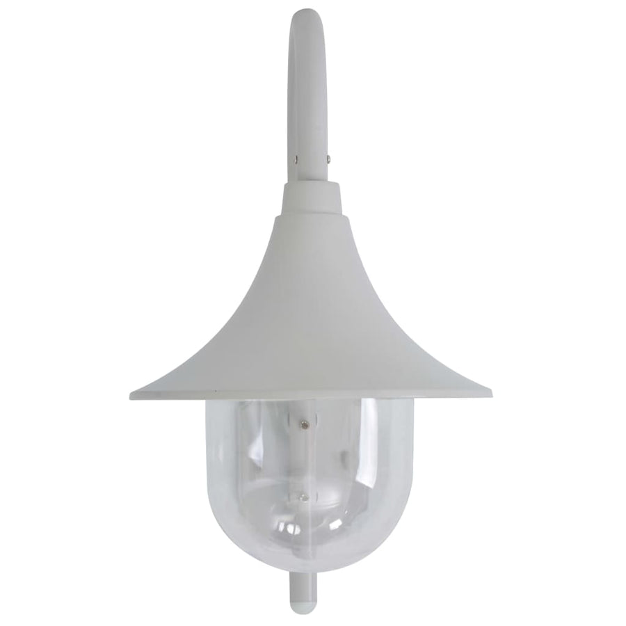 Tuin Wandlamp E27 42 Cm Aluminium Wit