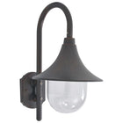 Garden wall light E27 42 cm aluminum bronze