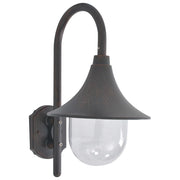 Tuin wandlamp 42 cm aluminium brons E27