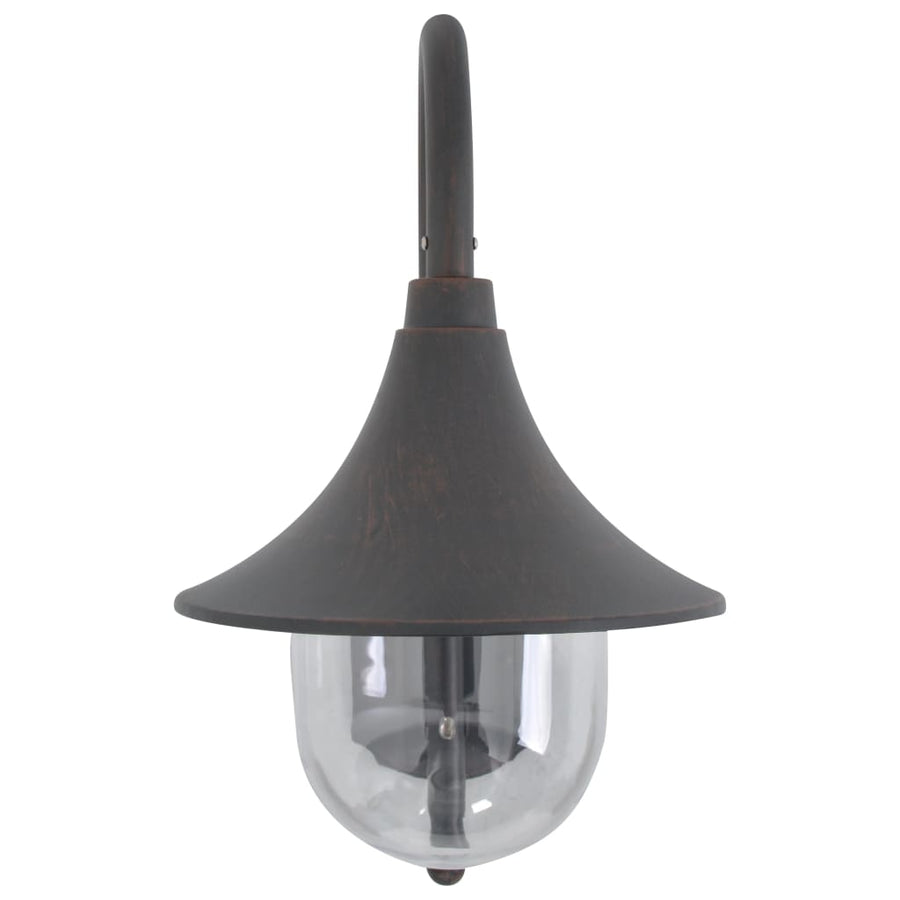 Tuin Wandlamp E27 42 Cm Aluminium Brons